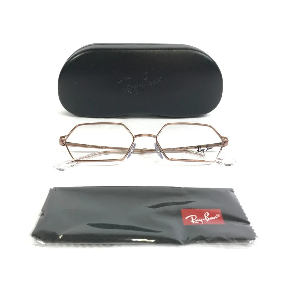 Ray-Ban Eyeglasses Frame RB6528 YEVI 2943 Copper Rose Gold Geometric 54-18-145
